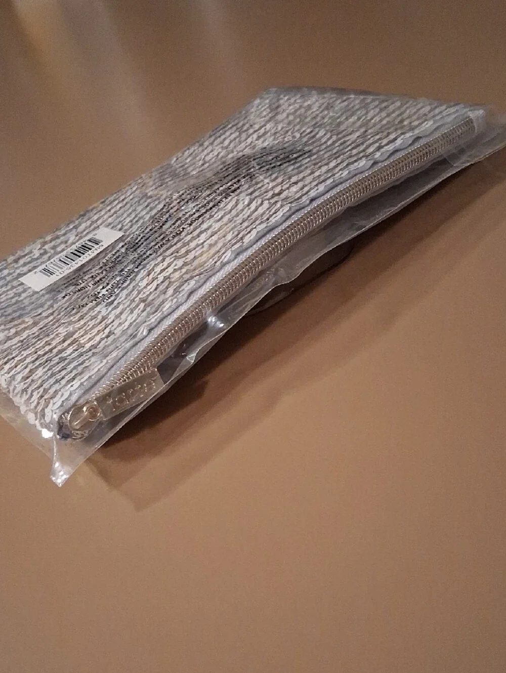 tarte White and Gold Sequin Makeup Bag (Sealed - NIP)